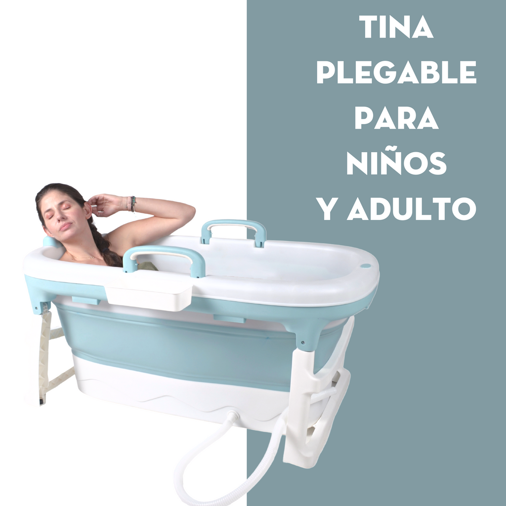Tina Plegable (bañera) Con Tapa Adulto Spa Agua Baño Rosa Calidad Mima2  Mima2 8822R-T